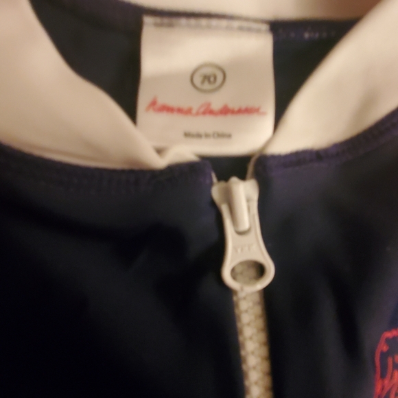 Hanna Andersson Zip Rash Guard Swim Suit Seahorses Size 70 6/12 mo. - Picture 3 of 4